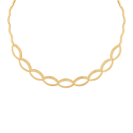Waves Bridal Collection Gold Necklace