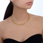 Waves Bridal Collection Gold Necklace - Image 2