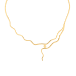 Waves Bridal Collection Gold Necklace