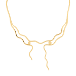 Waves Bridal Collection Gold Necklace