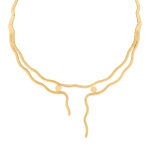 Waves Bridal Collection Gold Necklace