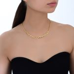 Waves Bridal Collection Gold Necklace - Image 2