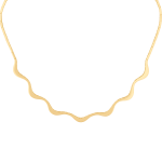 Waves Bridal Collection Gold Necklace