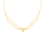 Waves Bridal Collection Gold Necklace