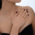 Waves Bridal Collection Gold Ring - Image 2