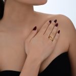 Waves Bridal Collection Gold Ring - Image 2