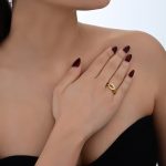 Waves Bridal Collection Gold Ring - Image 2