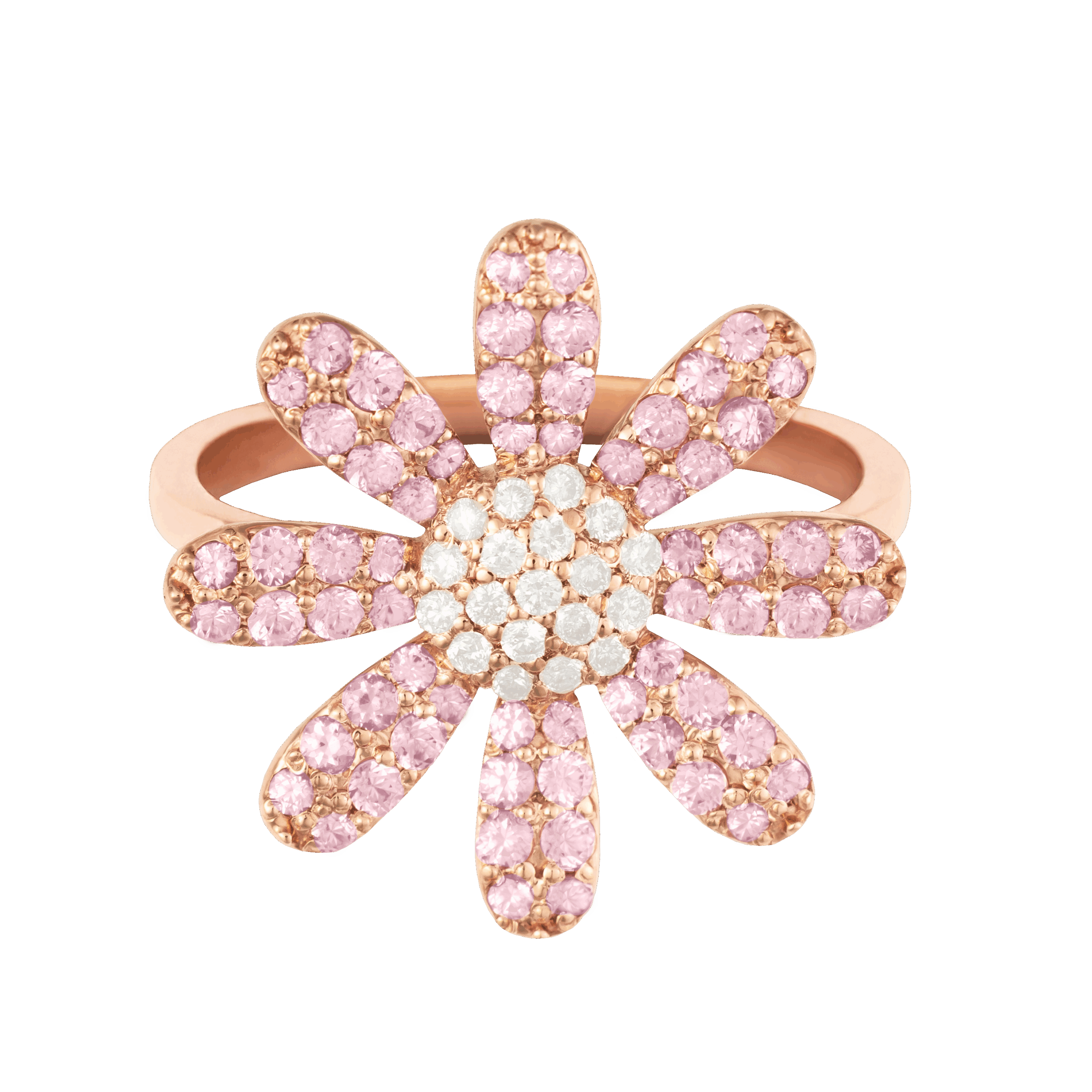 FDROTW7682BP2F13ADRSR Daily Dazzle Flower Diamond Ring - Image 1