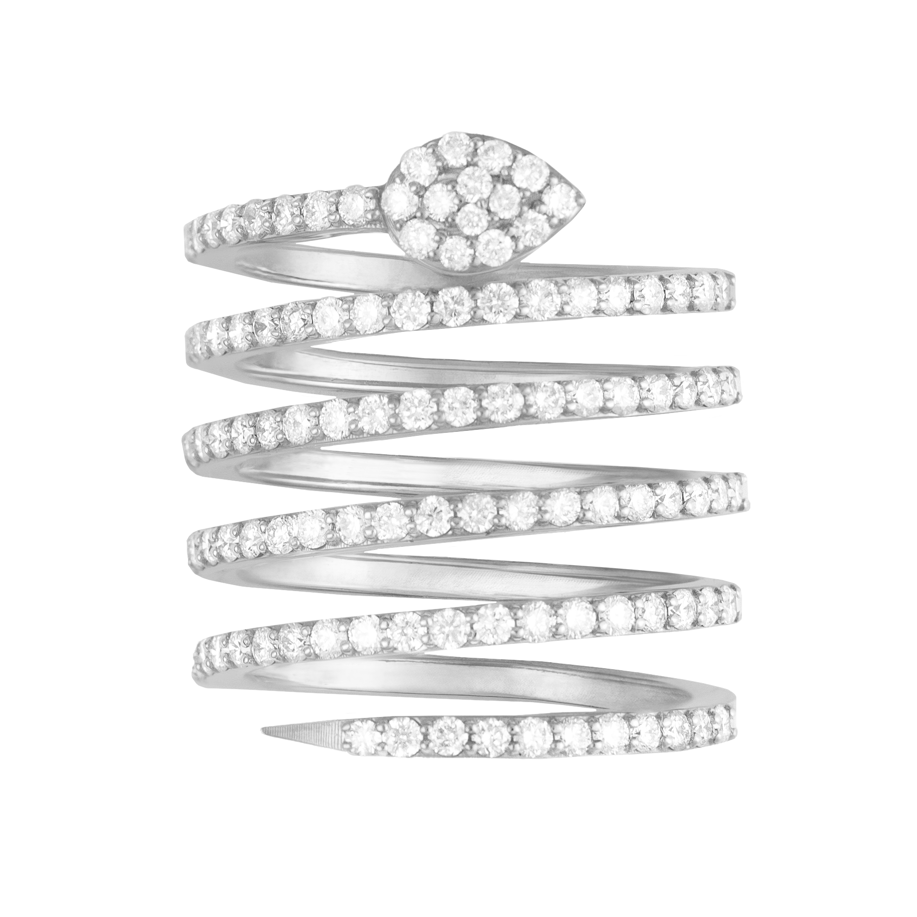FDROTW8059AT1F13BDRSW Snake Diamond Ring - Image 1