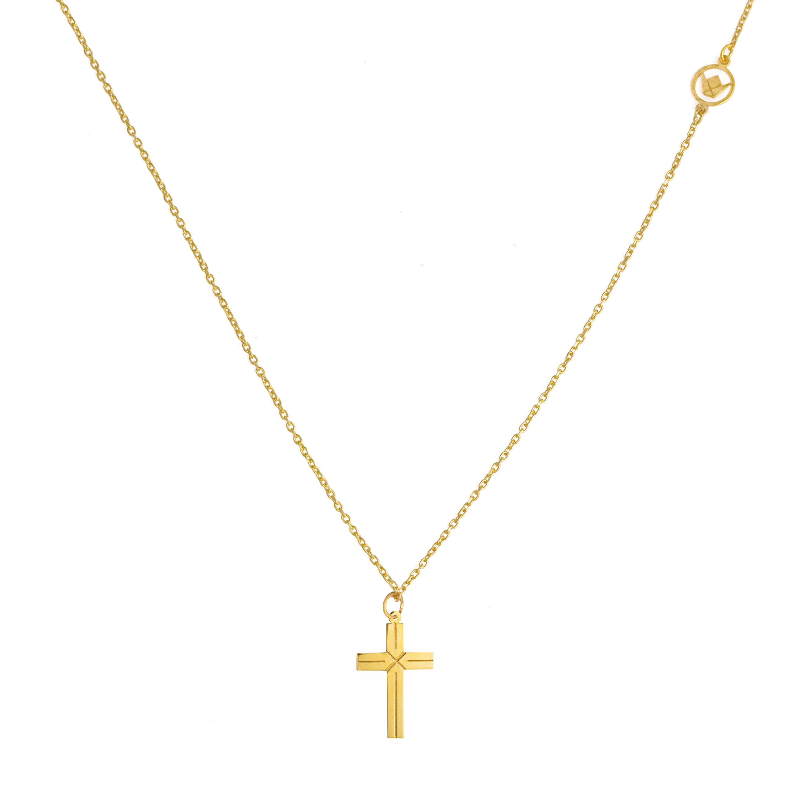 FCCSHC6336BG20H0P000Y Gold Kids Religious Necklace - Image 1