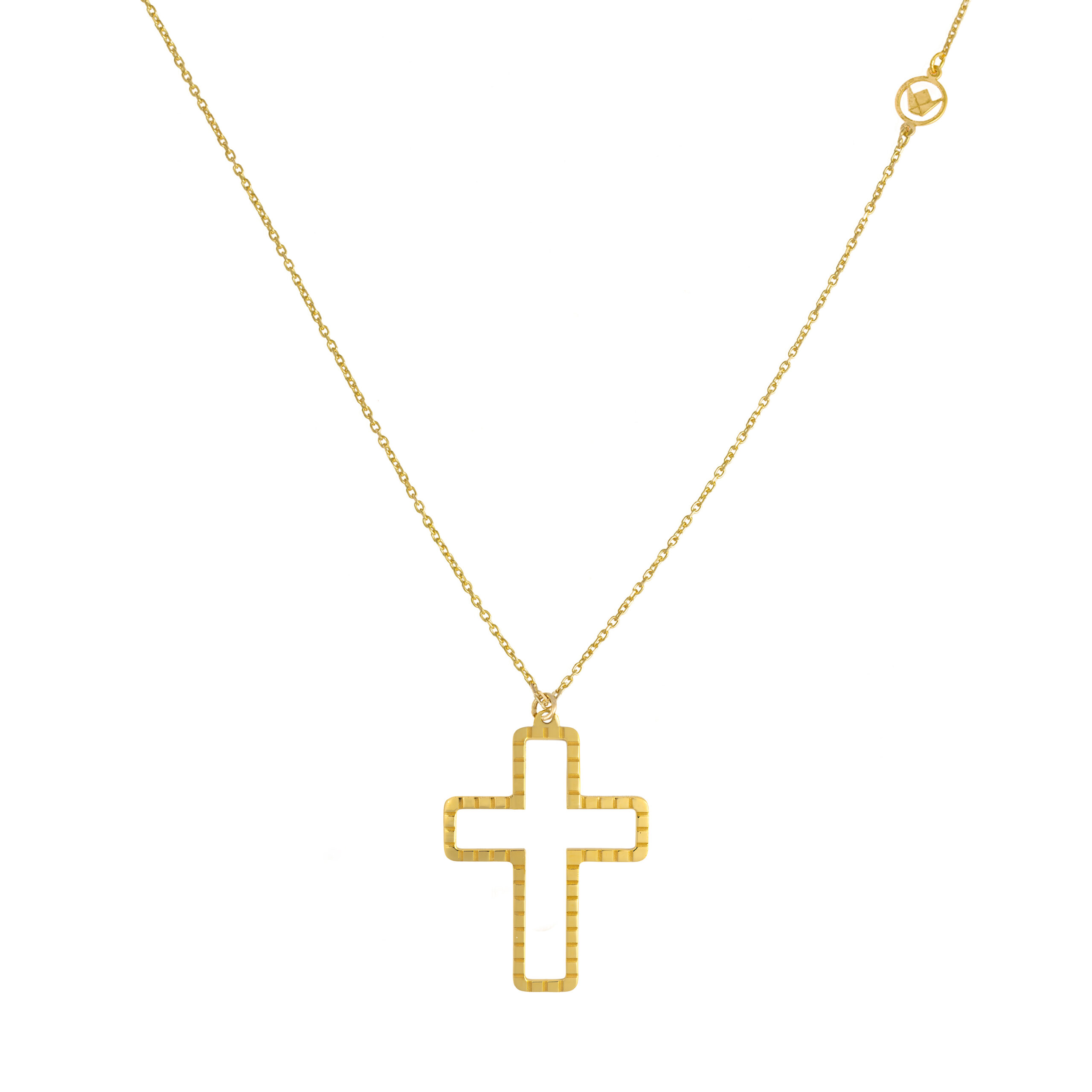 FCCSHC6347BG40HCP000Y Gold Kids Religious Necklace - Image 1