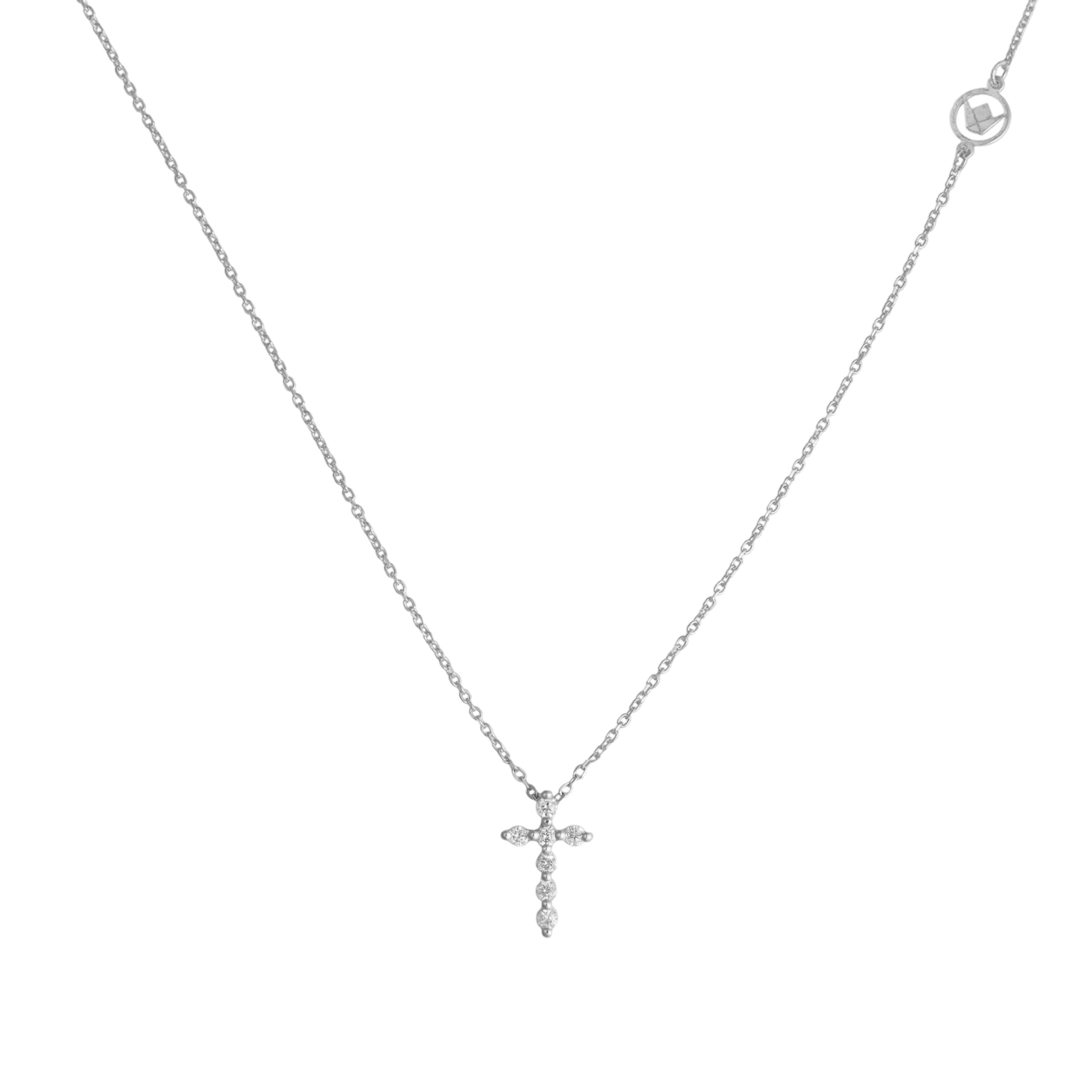 FDCOTW5535AT3FA0BDRSW Cross Diamond Necklace - Image 1