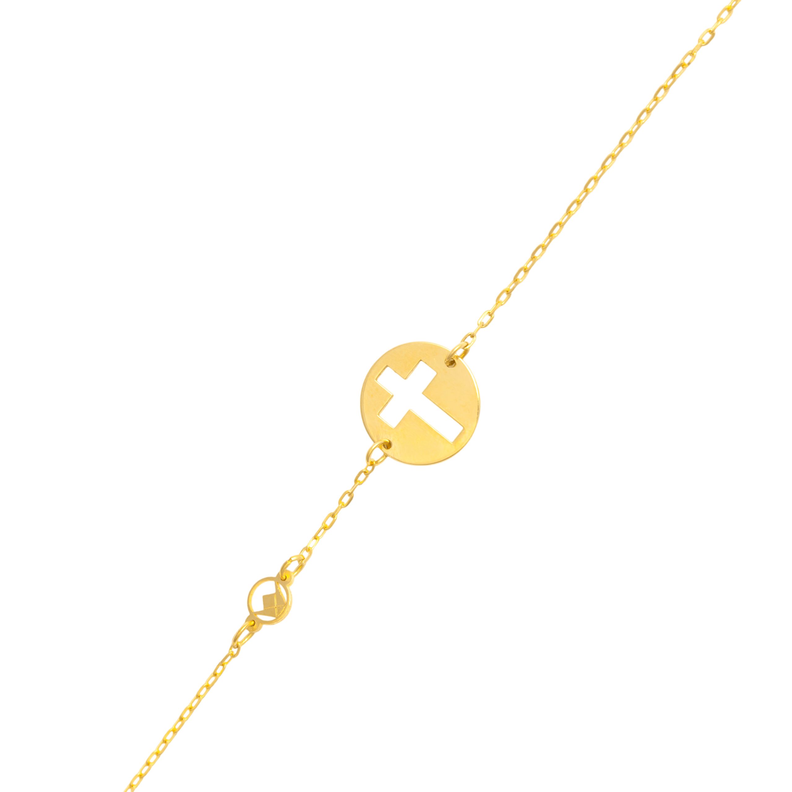 FCBSHC6265AG101AP000Y Kids Religious Gold Bracelet - Image 1