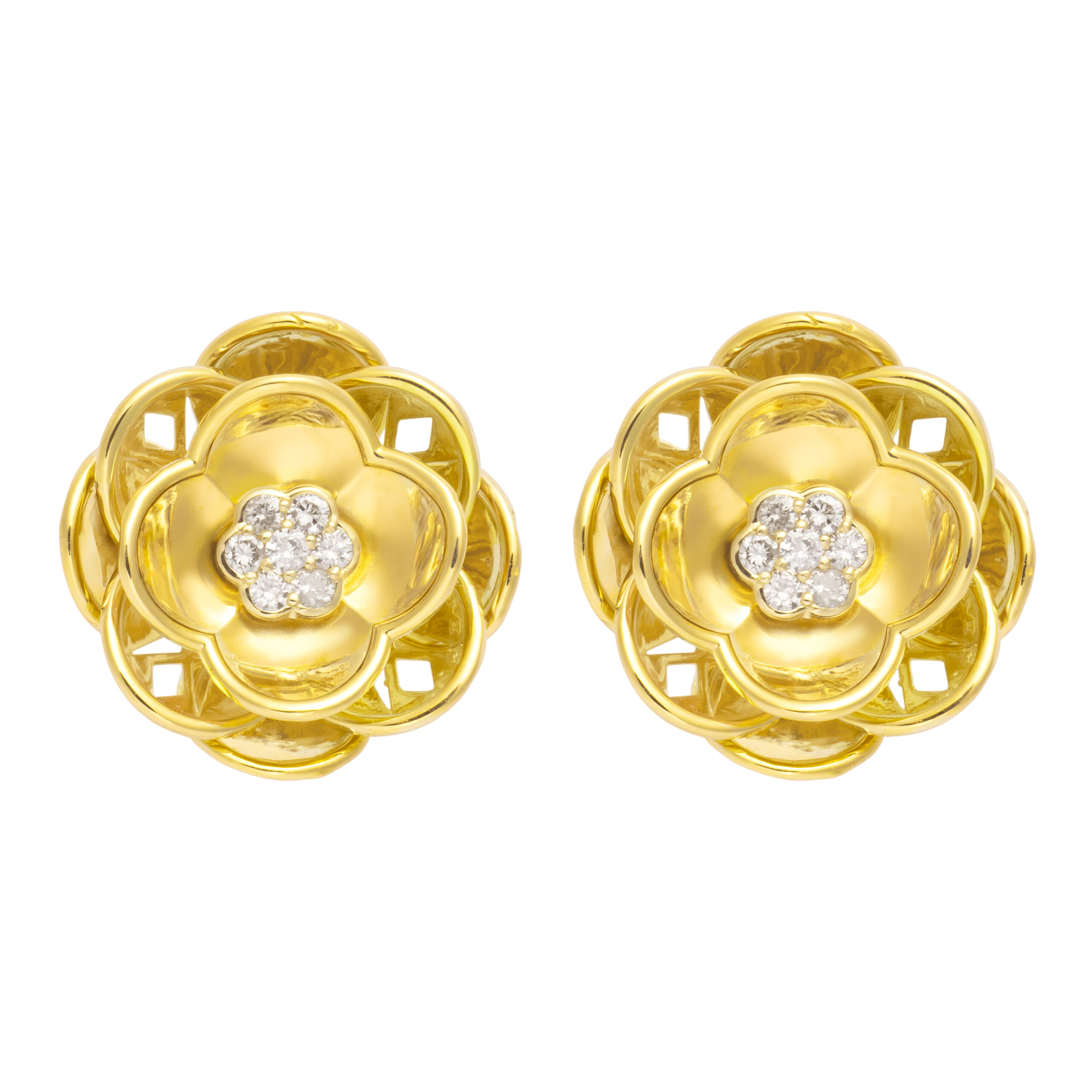 FDEFLW8070AT3Q10BDRSY Bloom Diamond Earrings - Image 1