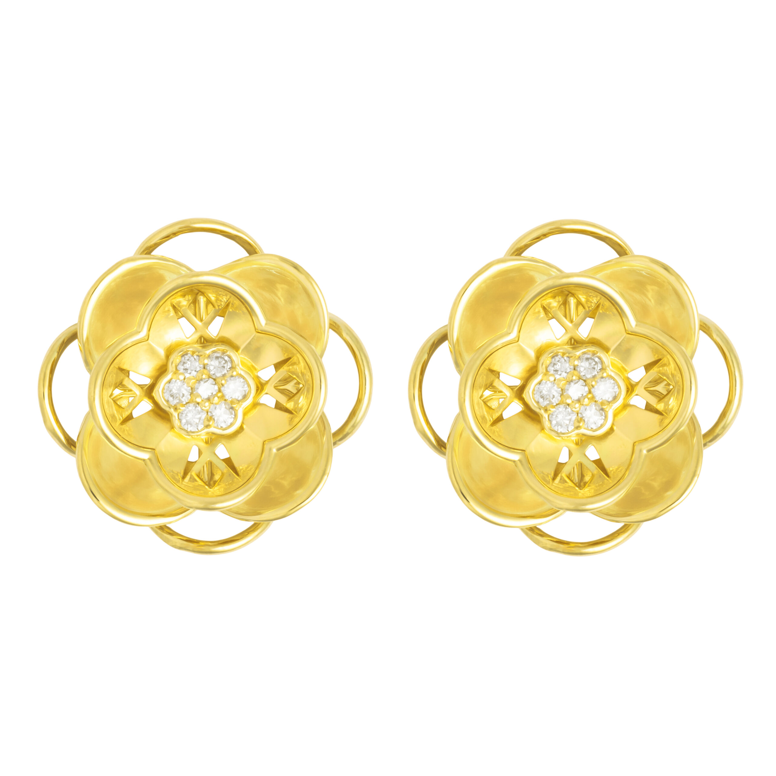 FDEFLW8070BT3Q10BDRSY Bloom Diamond Earrings - Image 1
