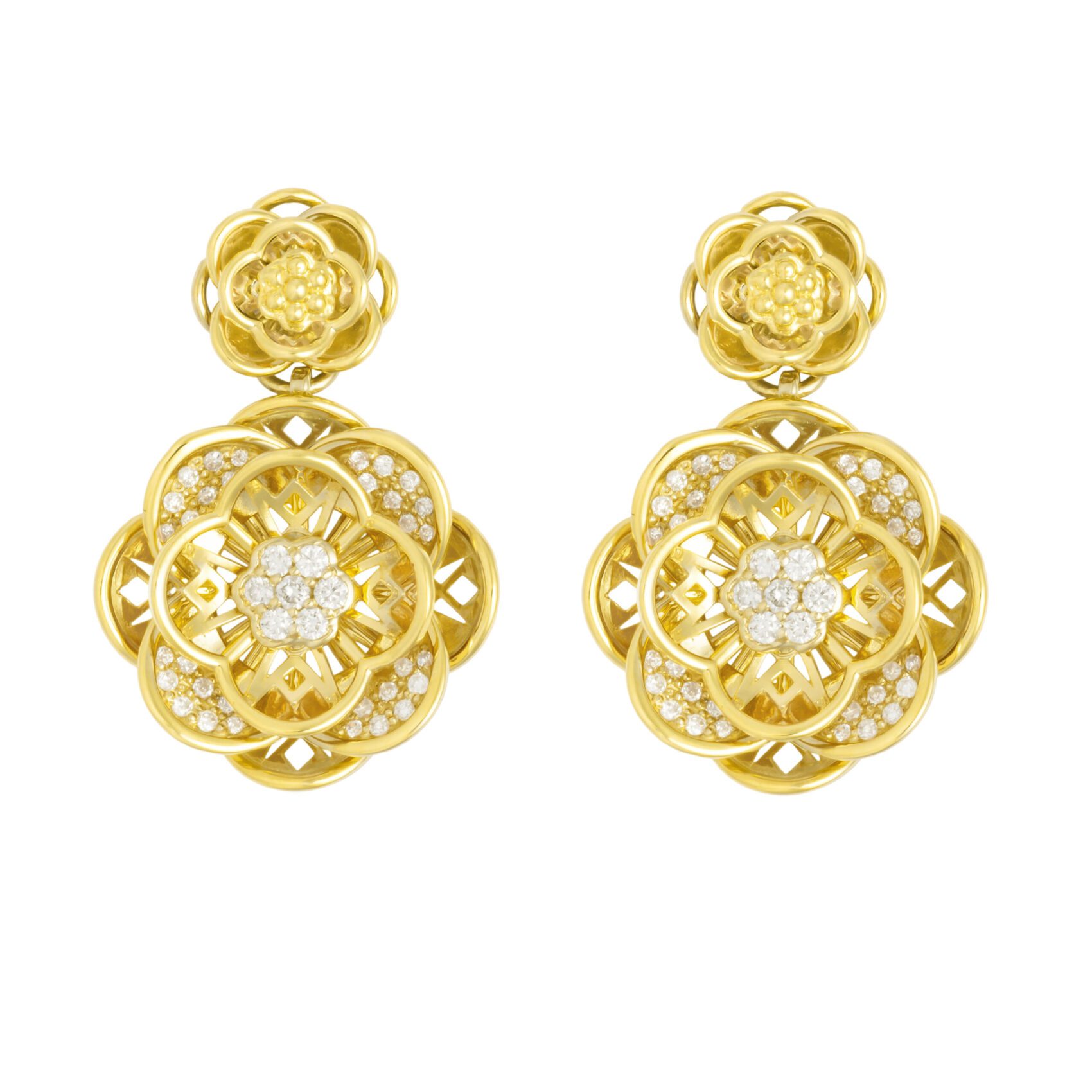 FDEFLW8072AT3HA2ADRSY Bloom Diamond Earrings - Image 1