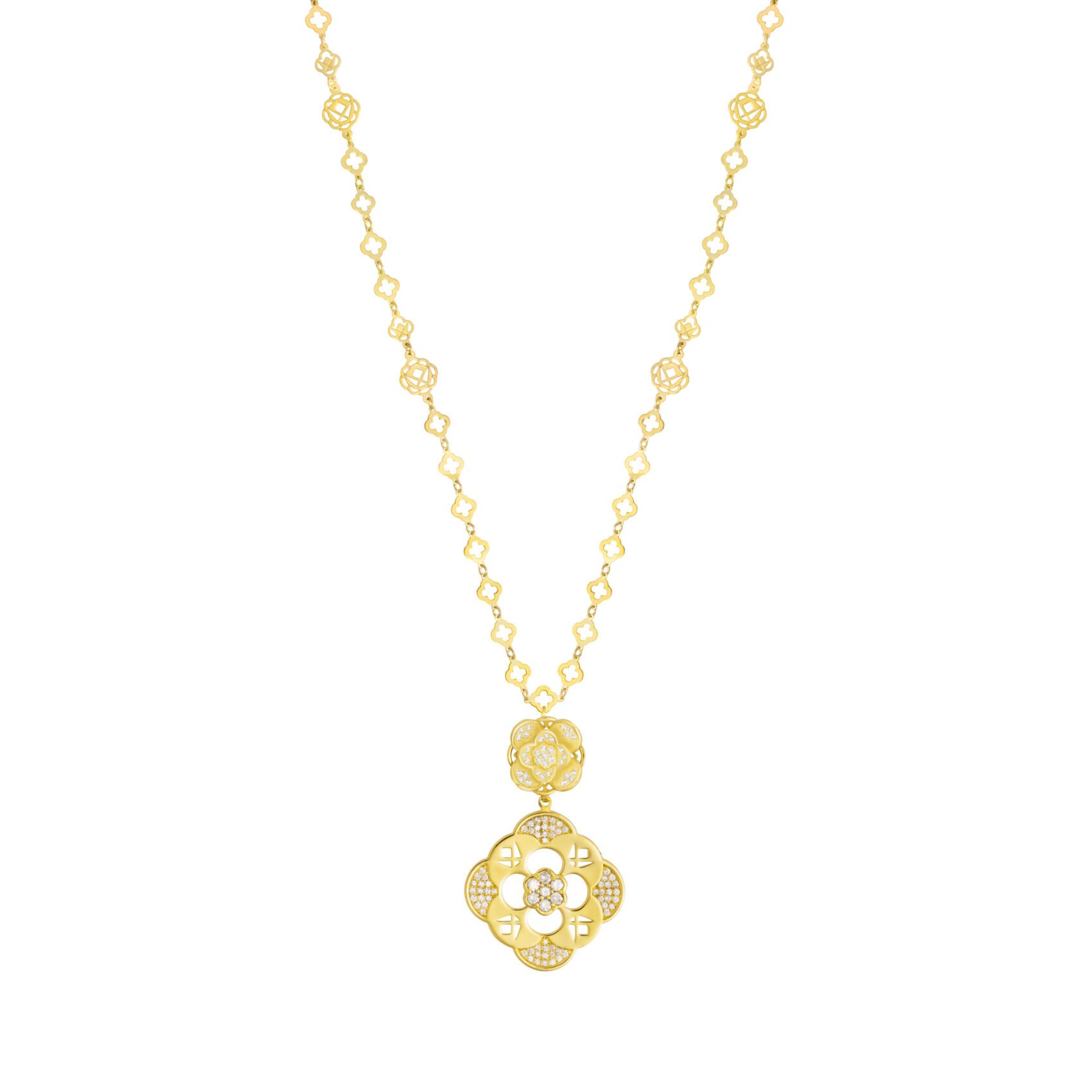 FDPFLW8093AT1HA4ADRSY Diamond Bloom Necklace - Image 1