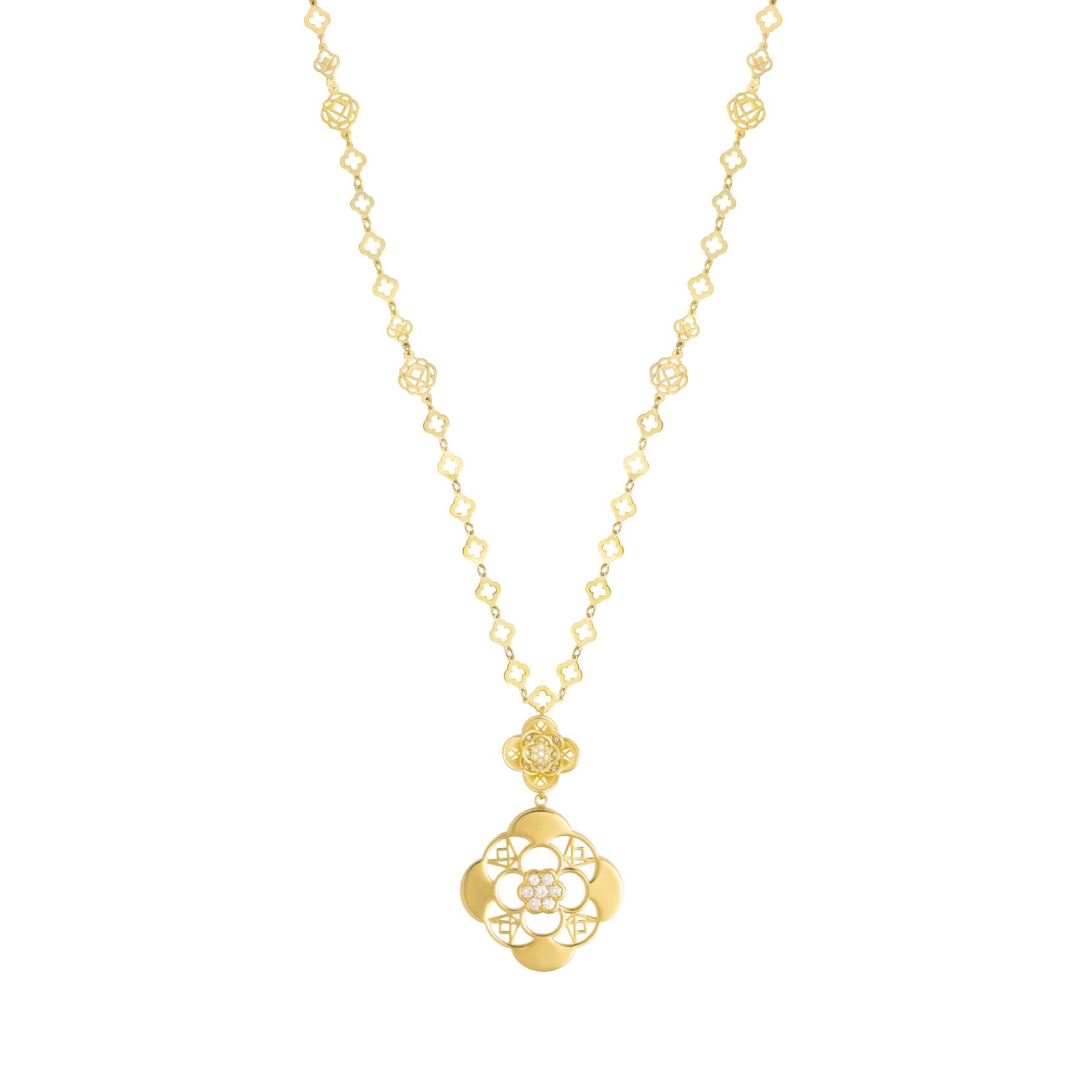 FDPFLW8094AT1HA0ADRSY Diamond Bloom Necklace - Image 1