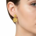 Bloom Gold Earrings - Image 2