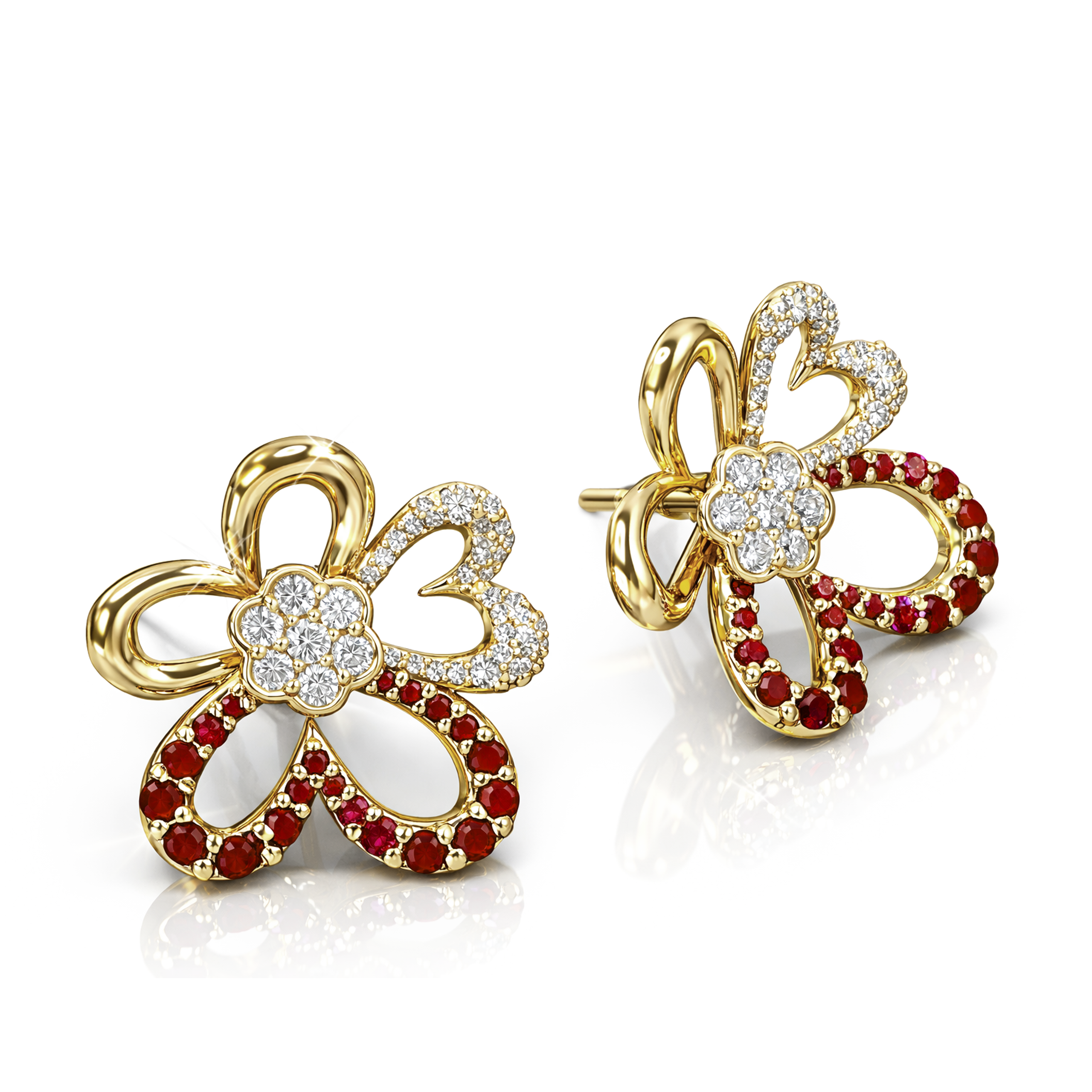FDEFVW8500AT4HA0ADRSY Bloom In Love Diamond Earrings - Image 1