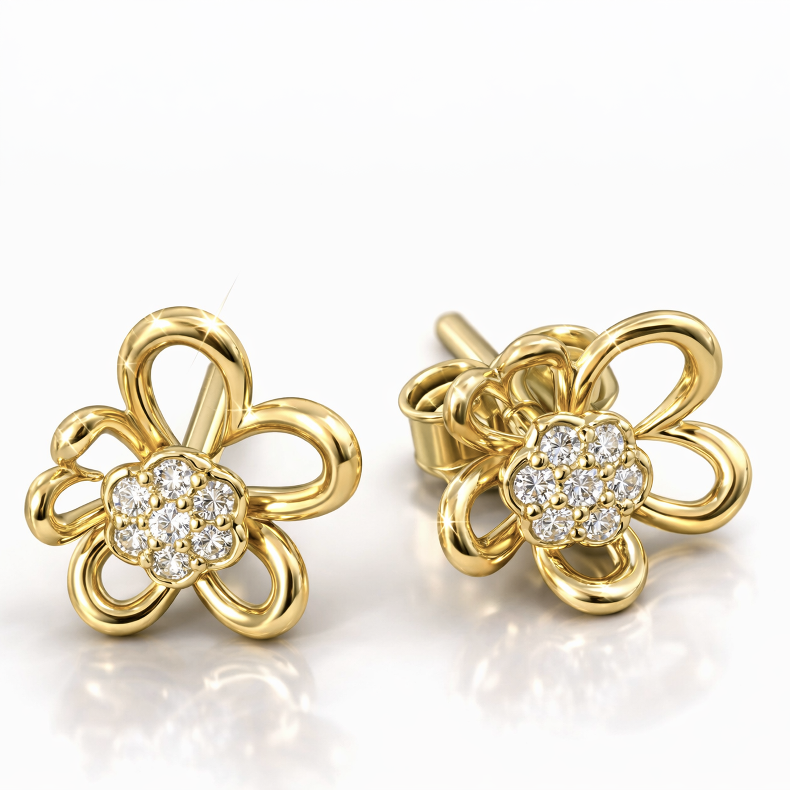FDEFVW8500BT1HA0ADRSY Bloom In Love Diamond Earrings - Image 1