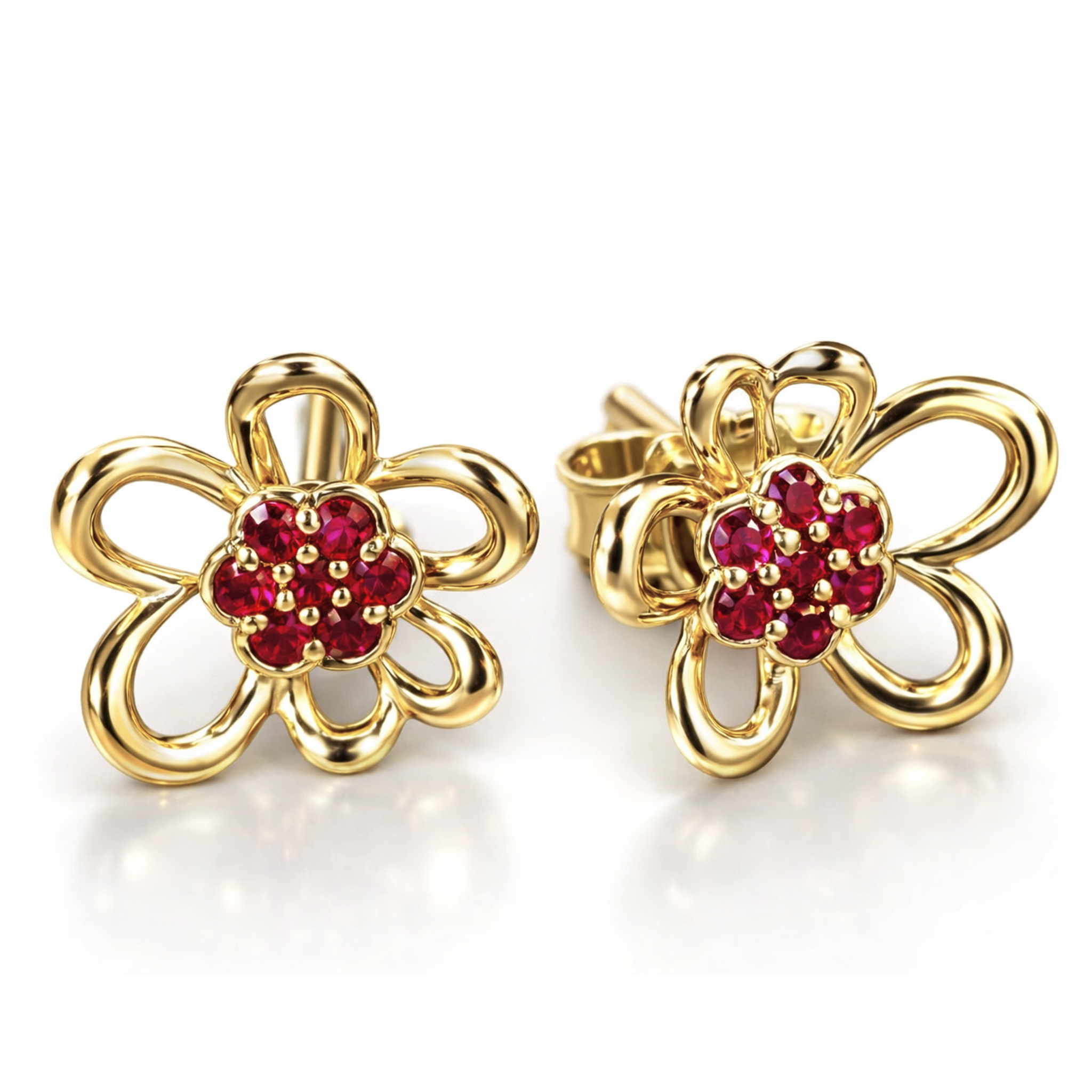 FDEFVW8500BT1HA0AٌRRSY Bloom In Love Diamond Earrings - Image 1