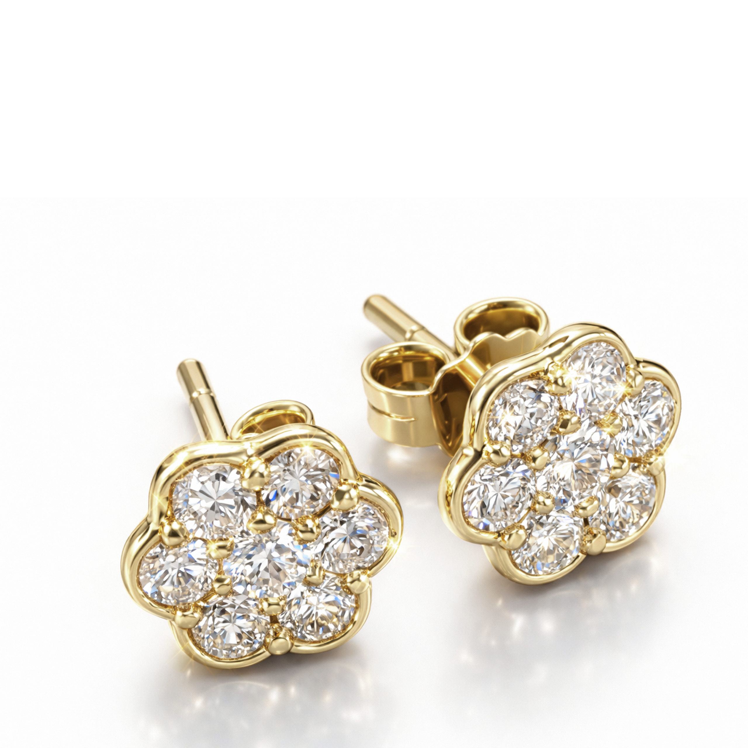 FDEOTW8500AT1HA0ADRSY Bloom In Love Diamond Earrings - Image 1
