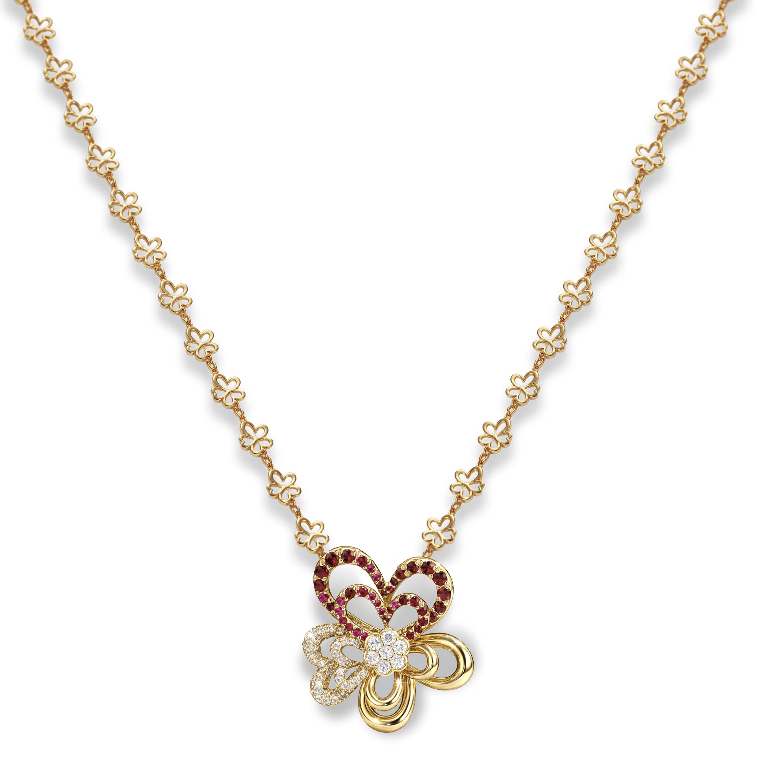FDPFVW8501BT5HA0ADRSY Bloom In Love Diamond Necklace - Image 1