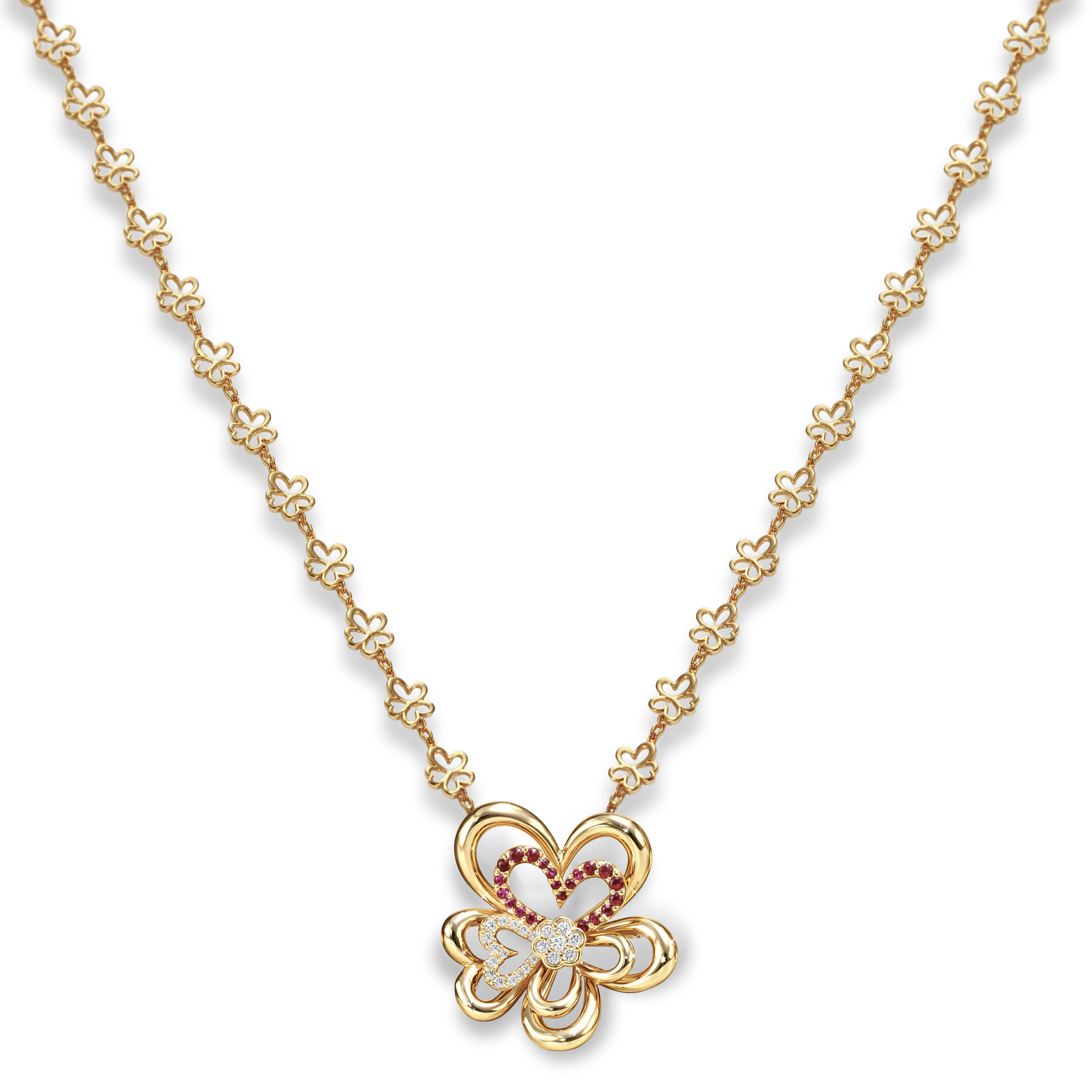 FDPFVW8501BT5QA0ADRSY Bloom In Love Diamond Necklace - Image 1