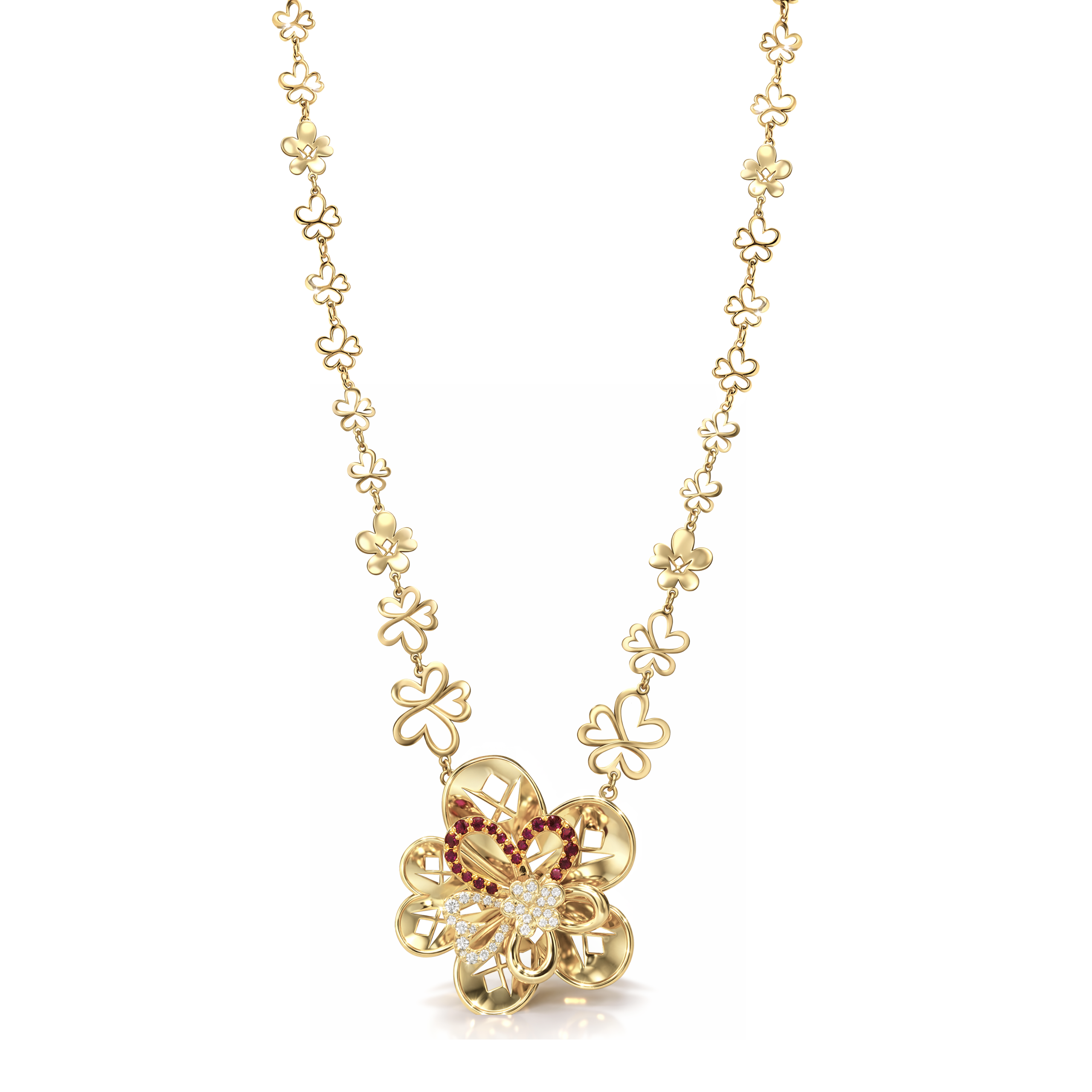 FDPFVW8503BT5HA0ADRSY Bloom In Love Diamond Necklace - Image 1