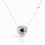 Red Heart Diamond Necklace