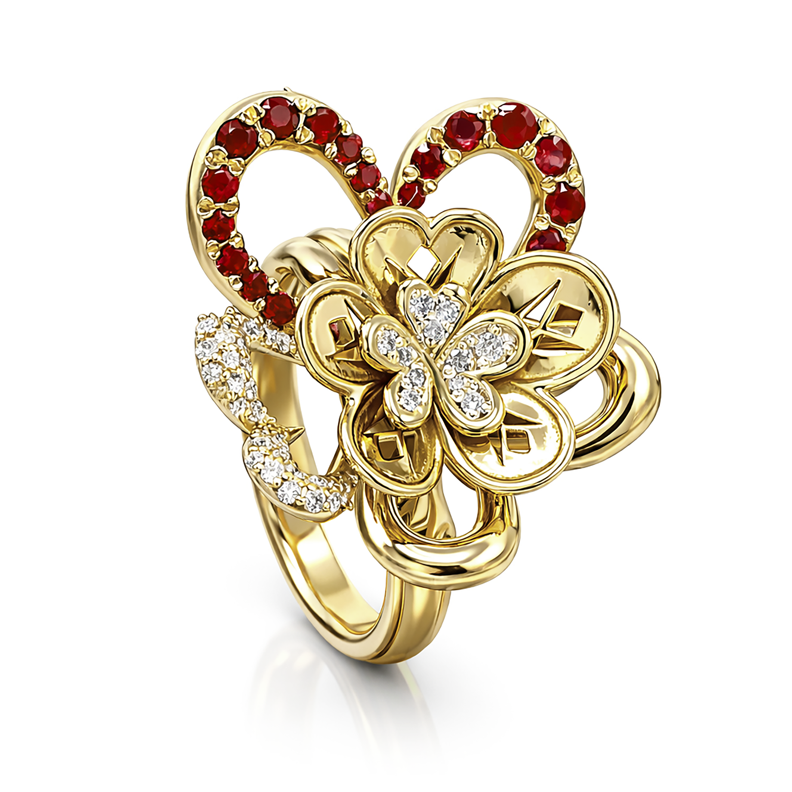 FDRFVW8504AT4H10ADRSY Bloom In Love Diamond Rings - Image 1