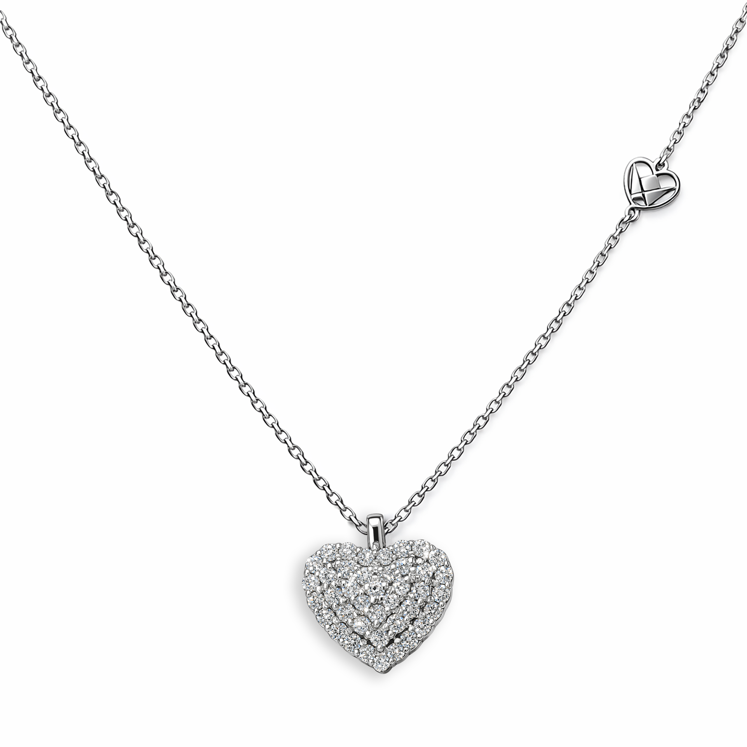 FDPOTW5778CT1FA0ADRSW Heart Diamond Necklace - Image 1