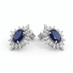 Classic Diamond Ring With Blue Sapphire - Image 2