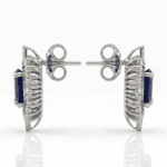 Classic Diamond Ring With Blue Sapphire - Image 3
