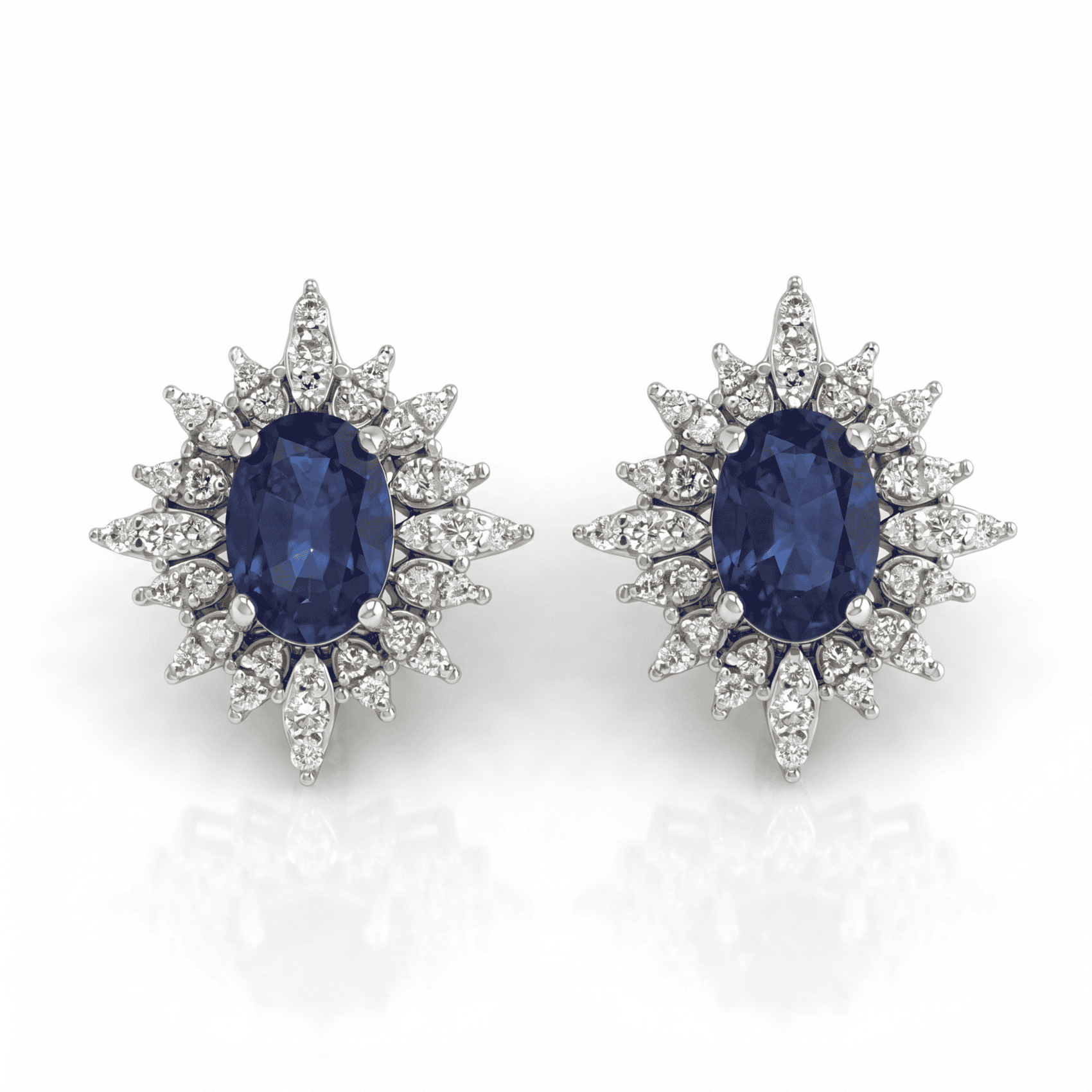 FDEOTW5082BT1FA0CSOSW Classic Diamond Ring With Blue Sapphire - Image 1