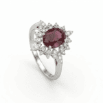 Classic Diamond Ring With Ruby - Image 3