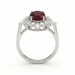Classic Diamond Ring With Ruby - Image 4