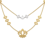 Gold Lotus Necklace - Image 2