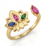 Lotus Gold Ring - Image 2