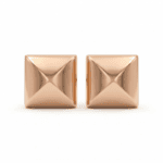 Pyramid Rose Gold Earrings