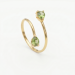 Gold Ring With Green Stone