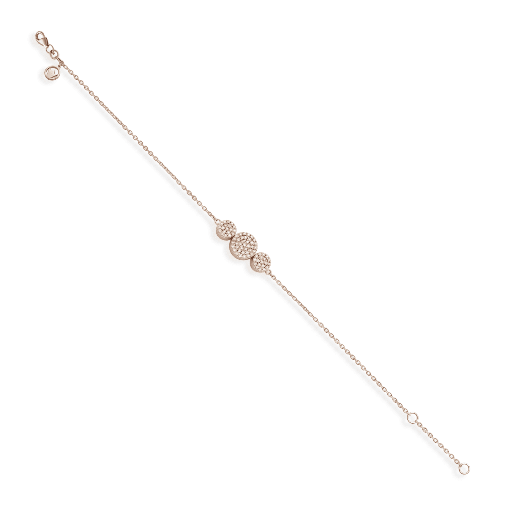 FDBOTW5905BT1FA3ADRSR Rose Gold Diamond Bracelet - Image 1