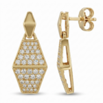Pyramid Diamond Earrings - Image 2