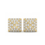 Pyramid Diamond Earrings