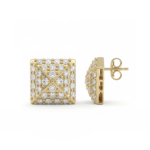 Pyramid Diamond Earrings - Image 3