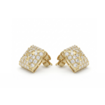Pyramid Diamond Earrings - Image 2