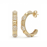 Pyramid Diamond Earrings - Image 3