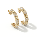 Pyramid Diamond Earrings - Image 2