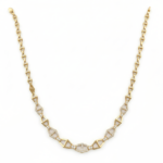 Pyramid Diamond Necklace